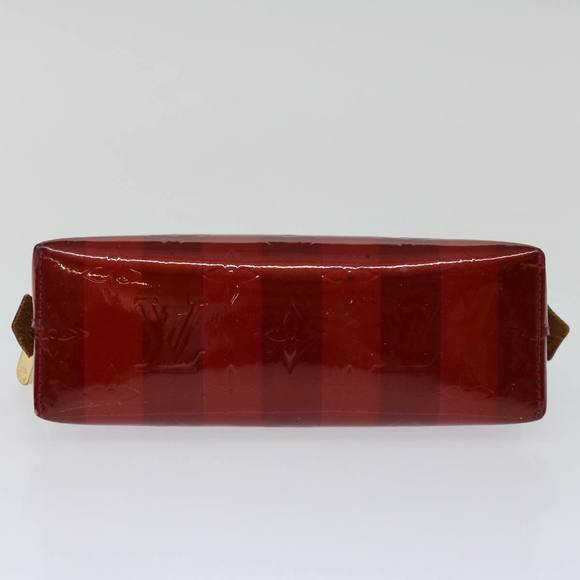 LOUIS VUITTON Vernis Rayure Pochette Cosmetic Pomme D'amour M91721 LV Auth 70046 - Picture 6 of 16